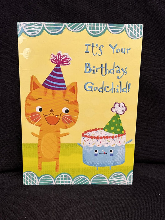 Happy Birthday Godchild Greeting Card w/Envelope