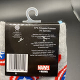 Marvel  Captain Of America Men's Crew Socks  (2PK) NEW