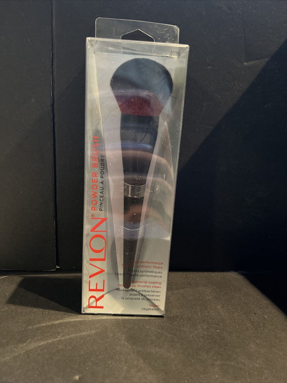 Revlon Premium Powder Brush Makeup Applicator Tool Face Brushes Black Red