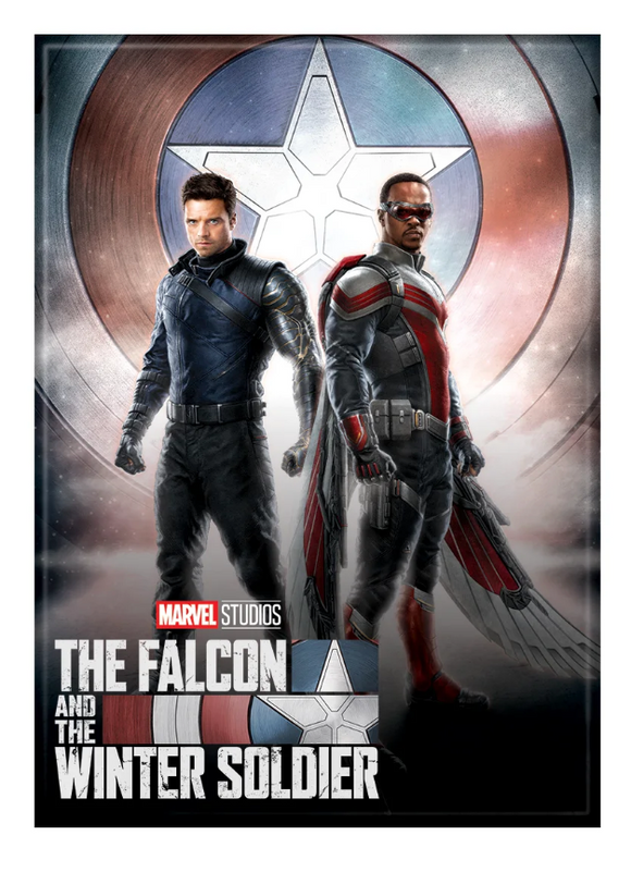 Marvel Falcon Winter Soldier Poster Standing Ata-Boy Magnet 2.5