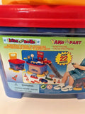 Kids Can Build  Activity Stool 'N Storage Auto City NEW