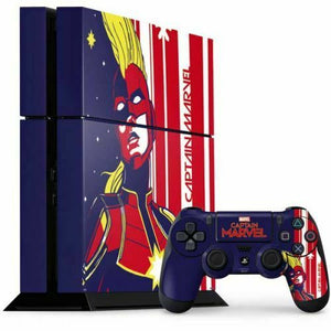 Marvel Captain Marvel Carol Sketch PS4 Bundle Skin By Skinit NEW