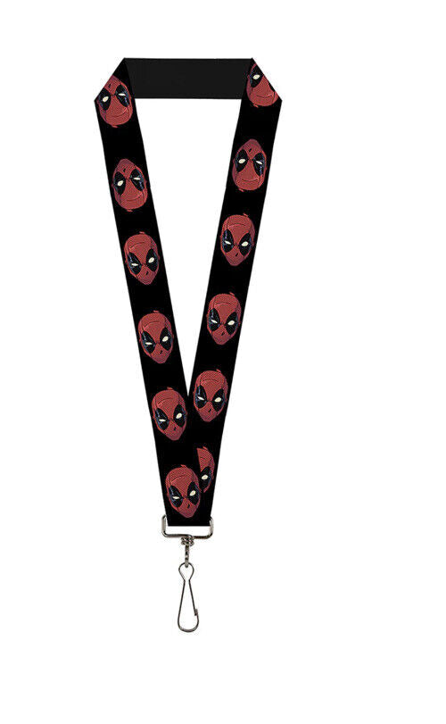 Buckle Down Marvel Deadpool Head “1 Lanyard