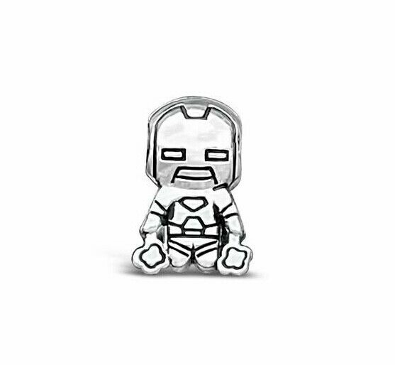 What's Your Passion Marvel Kawaii Iron Man Bead Sterling Silver NEW