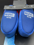 Spiderman Plush Sock Slippers w/ Stuffed Spidey Face Kids Size 7/8