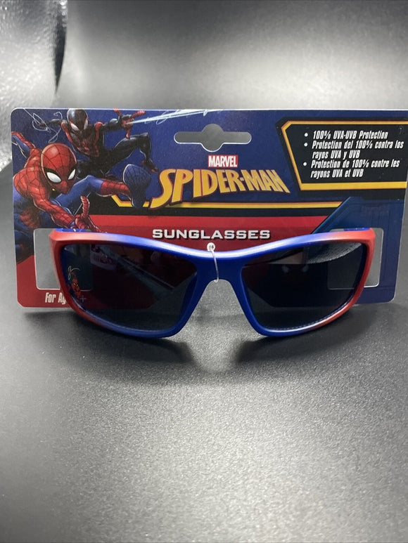 Marvel Spiderman Blue & Red Frame Kids 100% UVA-UVB Sunglasses