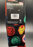 Marvel Captain America Shield & Heroes 2Pack Mens Crew socks Size 6-12