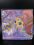 Shimmer & Shine Nick Jr Cartoon Kids Birthday Party Paper Beverage Napkins