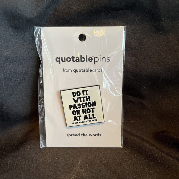Quotable pin 