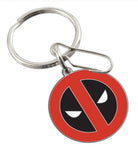 Marvel Comics Deadpool Logo Enamel Keychain Red