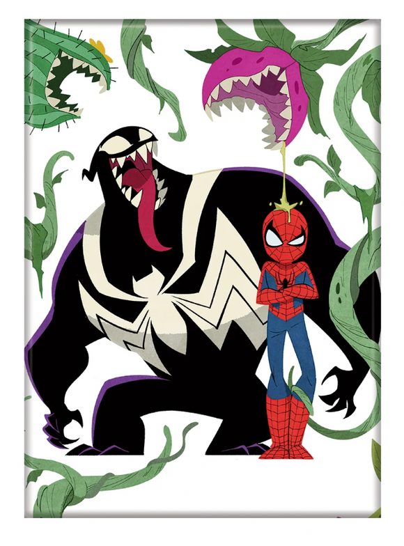 Marvel Spiderman and Venom Double Trouble 2 Ata-Boy Magnet 2.5