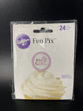 Fun Pix Cupcake Picks - It's a girl! 24 Count