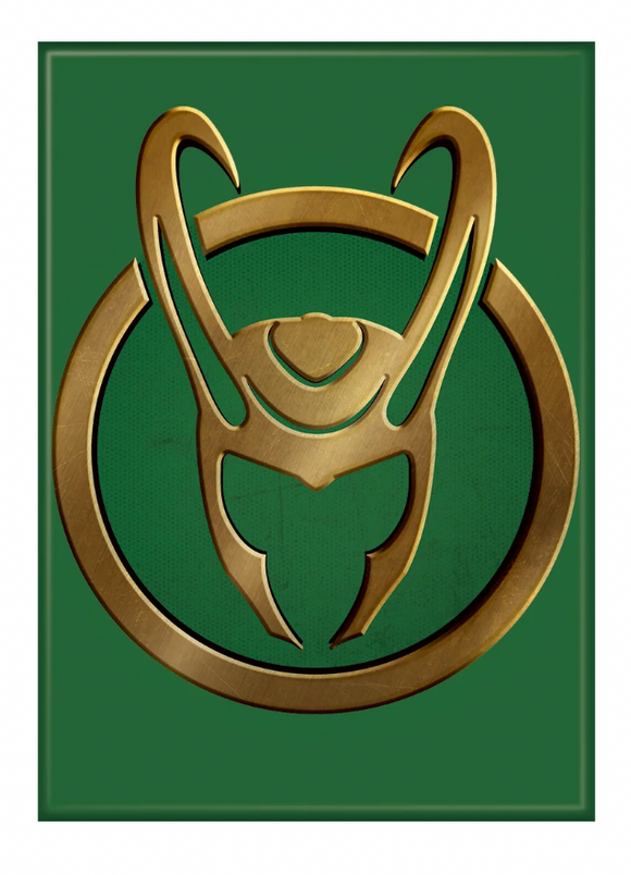 Marvel Loki Insignia Ata-Boy Magnet 2.5