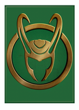 Marvel Loki Insignia Ata-Boy Magnet 2.5" X 3.5"