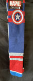 Marvel Captain America & Iron Man Mens Ribbed Socks Sz 6-12 2Pk