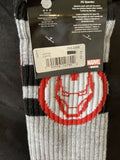 Marvel Captain America & Iron Man Mens Ribbed Socks Sz 6-12 2Pk