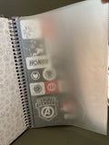 Marvel Avengers Everything Begins A Hero Hard Cover Spiral Notebook W/Stickers