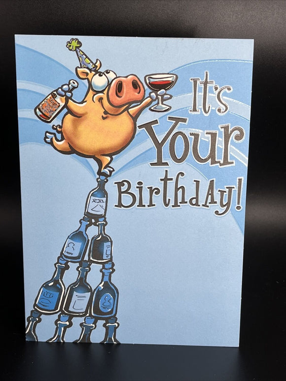 Humorous Birthday Greeting Card w/Envelope