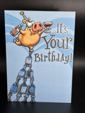 Humorous Birthday Greeting Card w/Envelope