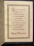 Merry Christmas Father-In-Law Greeting Card w/Envelope
