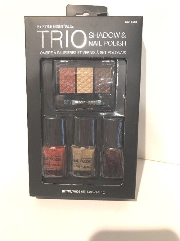 By Style Essentials TRIO Shadow & Nail Polish Ombré Nudes NEW