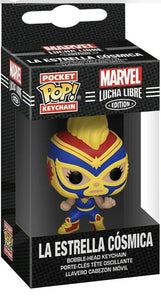 Funko - POP Keychain: Marvel Luchadores - Captain Marvel Brand New In Box