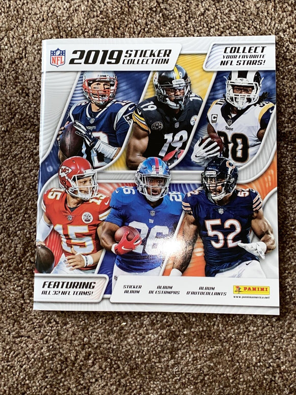 Panini 2019 Sticker Collection Album NFL Football Book Empty 72 page BRAND NEW!