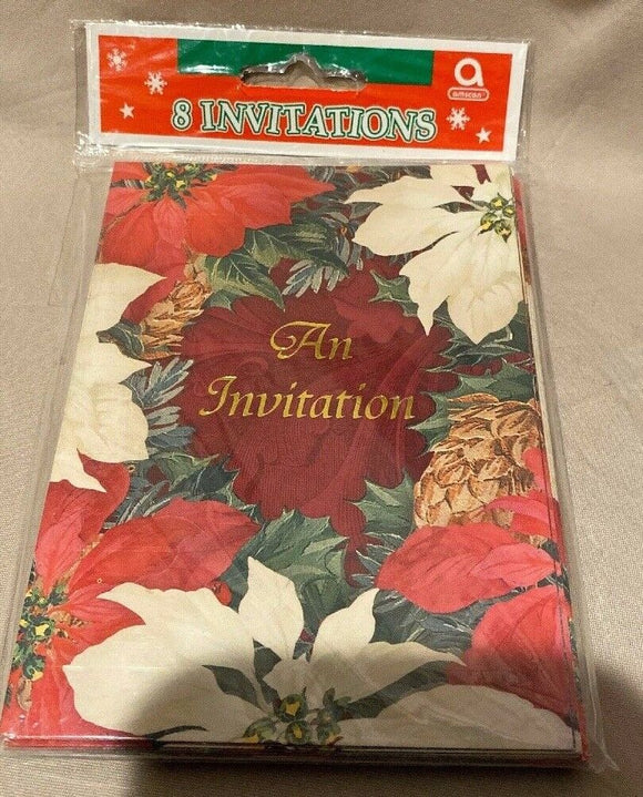 Holiday Wishes Holiday Invitations 8 Ct NEW