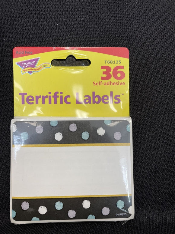 Dots Terrific Labels, 36 Self Adhesive Count T68125