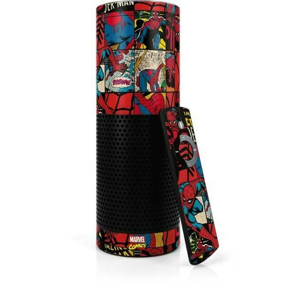 Marvel Spider-Man Action Grid Amazon Echo Skin By Skinit NEW