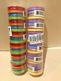 American Greetings Curing Ribbon 6 Rolls Assort Colors Sealed NEW