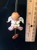 Pink Kaylee Prayer Angel Orn by the Encore Group made by Russ Berrie NEW