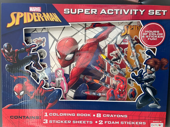 Marvel Spiderman Super Activity Set Ages 3+