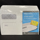 Office Depot 1099-MISC Double-Window 25 Recipient Security Self-Seal Envelopes