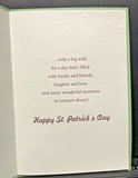 Happy St. Patrick's Day Greeting Card w/Envelope