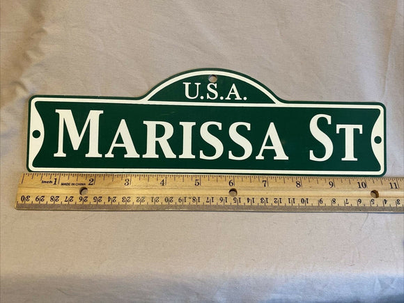 Green Street Room Sign Personalized  ~ USA  Marissa St ~ Stocking Stuffer ~