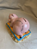 Enesco Pig with Umbrella Drink Bank "Saving For My Vacation" 4009001 Bank NEW