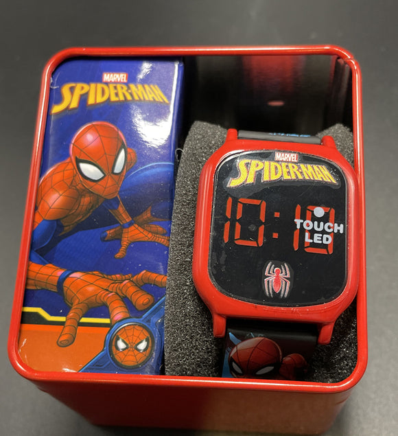 Marvel Spiderman Kids LED Touch Watch W/ Decorated Band