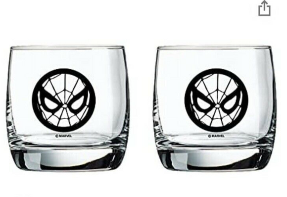 Marvel Collectable Spiderman 10oz Glasses 2 pack