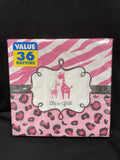 Sweet Safari It’s A Girl Large Napkins (36ct)