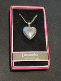 Heart Picture Locket With Love Necklace 16-18" Chain Cassandra