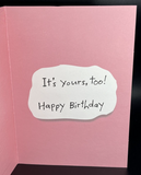 Funny Birthday Greeting Card w/Envelope