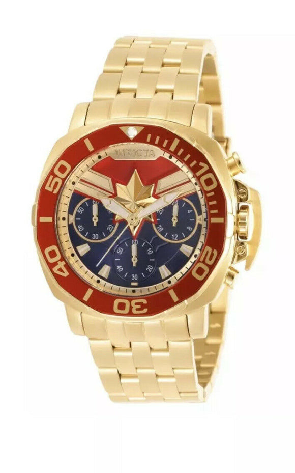 Invicta Marvel Women's 38mm Captain Marvel Limited Ed Watch 35099 6/4000