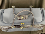 samantha brown navy wheeled weekender Croc Embellished