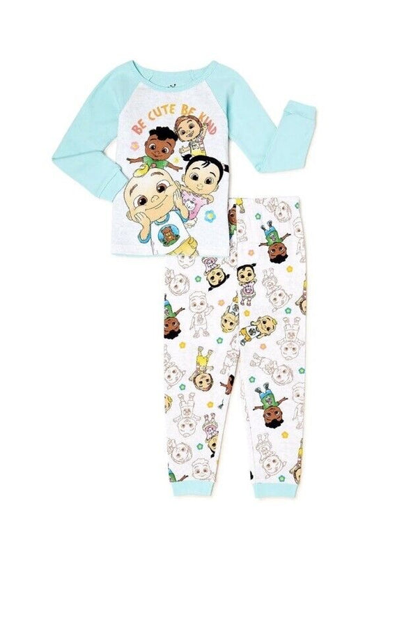 COCOMELON J.J. Cotton Snug-Fit Pajamas Sleepwear Set Toddler's 3T