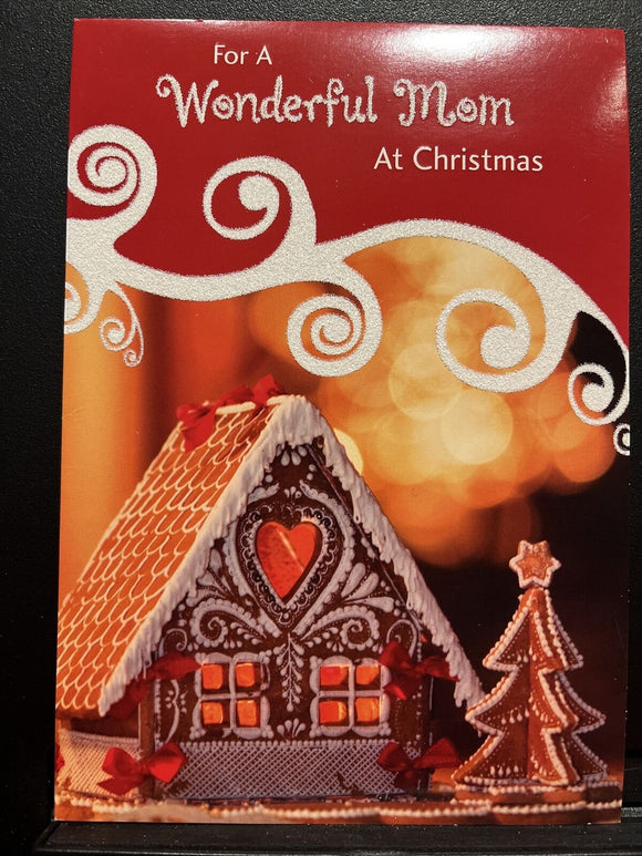 Merry Christmas Mom Greeting Card w/Envelope