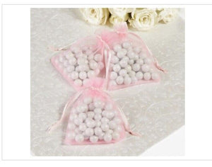 Pink Organza Favor Bags 24ct