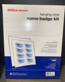 Office Depot Brand Name Badge Kit, Pack Of 24