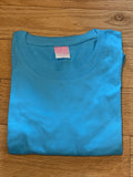 LAT Juniors 3616 T-Shirt Fine Jersey Longer Length size Medium 8-10 TurquoiseNEW