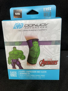 Elastic Compression Knee Sleeve PEDIATRIC Marvel Hulk Youth Avengers New